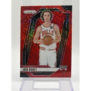 2024-25 Panini Prizm Josh Giddey Red Sparkle Prizm Refractor SP Chicago Bulls